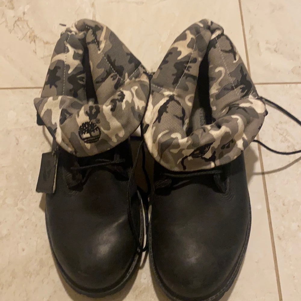 Timberland Boots with fold over Collar